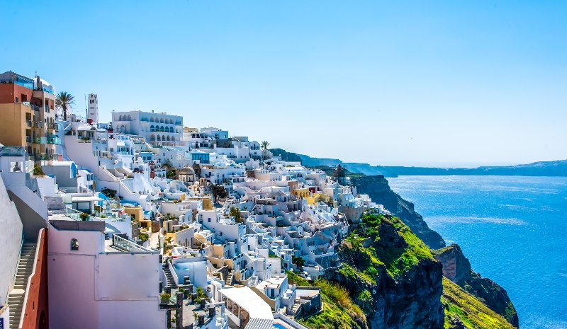 Santorini Fira Greek island