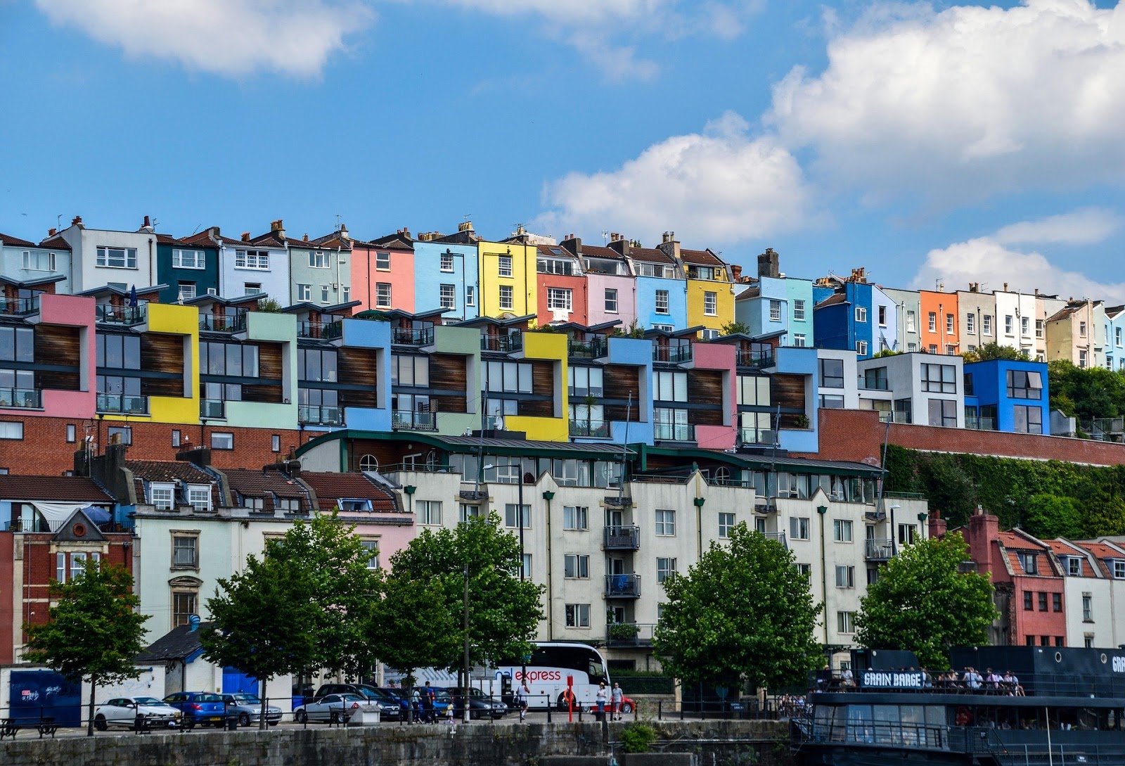 Colourful terraces in Totterdown